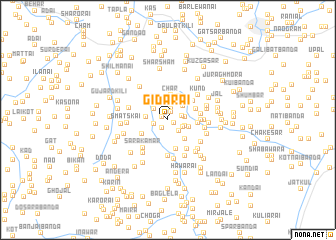 map of Gīdarai