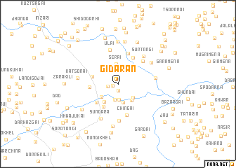 map of Gīdarān