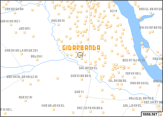 map of Gidar Bānda