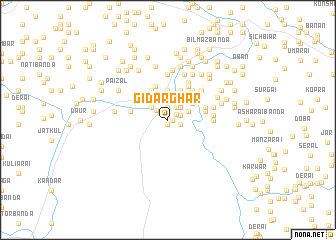 map of Gīdarghār