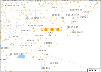 map of Gidar Hār