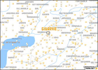 map of Gidarke