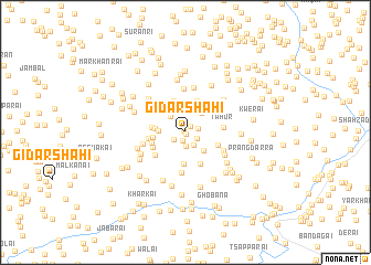 map of Gīdarshāhi