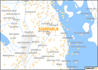 map of Gidarwāla