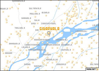 map of Gidarwāla