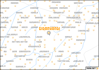 map of Gīdarwandi