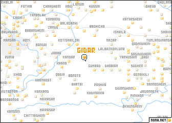 map of Gīdar