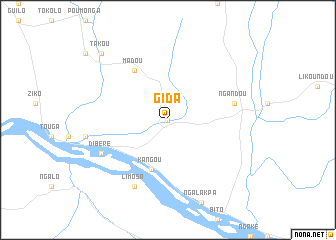 map of Gida