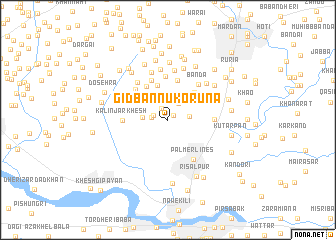 map of Gid Bannu Korūna