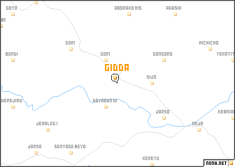 map of Gidda