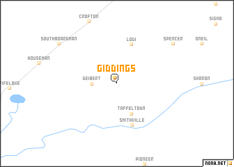 map of Giddings