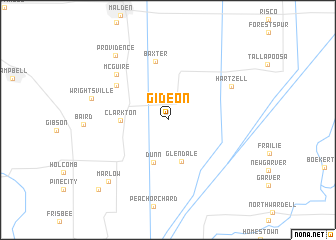 map of Gideon