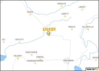 map of Gideon