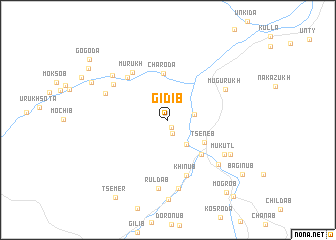 map of Gidib