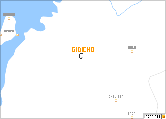 map of Gīdīcho