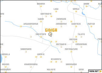 map of Gidiga