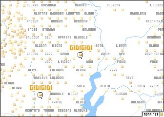 map of Gidi Gidi