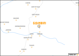 map of Gidimbiri