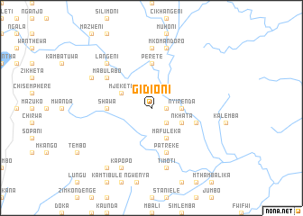 map of Gidioni