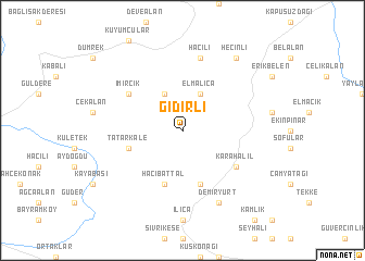 map of Gidirli