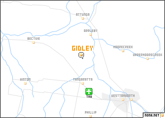 map of Gidley