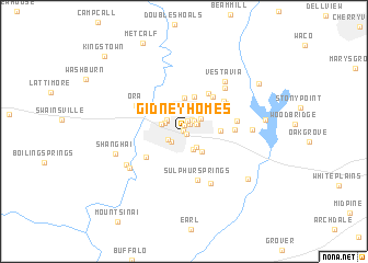 map of Gidney Homes
