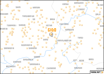 map of Gīdo