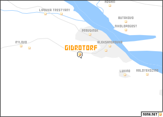 map of Gidrotorf