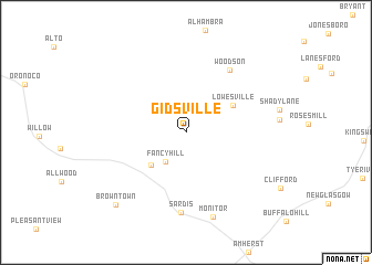 map of Gidsville