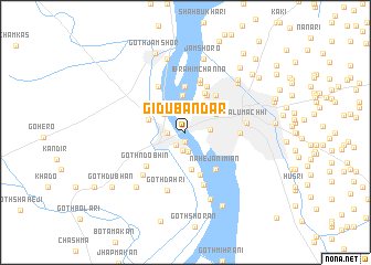 map of Gidu Bandar