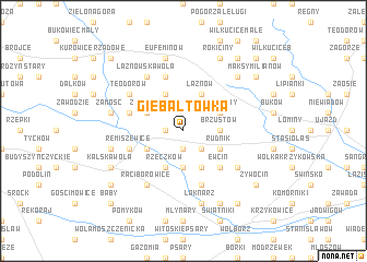 map of Giebałtówka