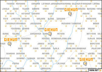 map of Giehun