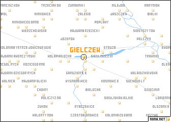 map of Giełczew