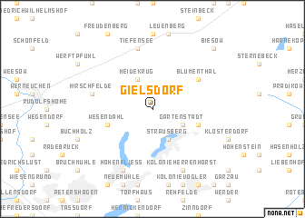 map of Gielsdorf