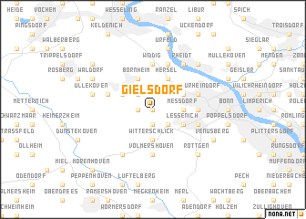 map of Gielsdorf