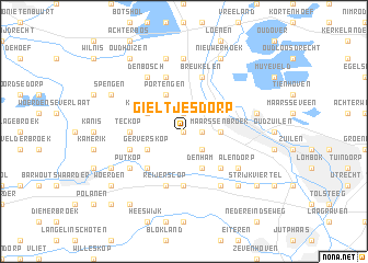 map of Gieltjesdorp