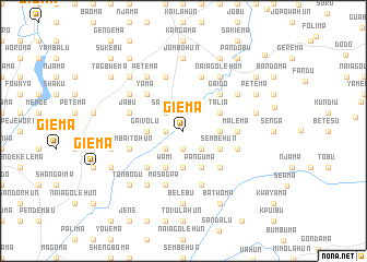 map of Giema
