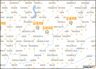 map of Giema