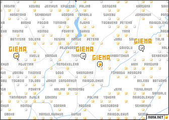 map of Giema