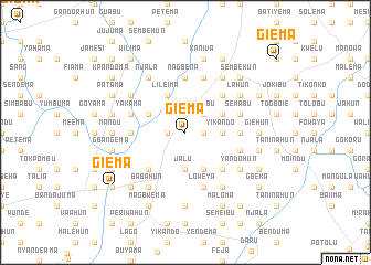 map of Giema