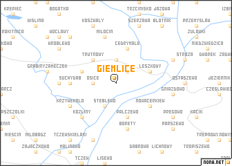 map of Giemlice