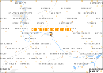 map of Giengen an der Brenz