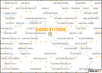 map of Gieralaty Nowe