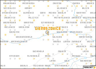map of Gieraszowice