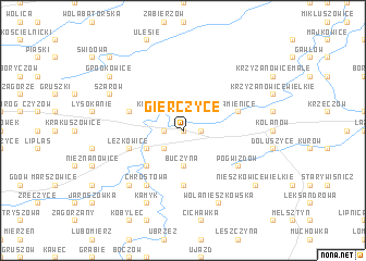 map of Gierczyce