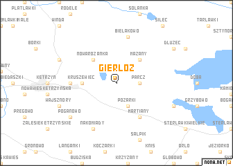 map of Gierłoż