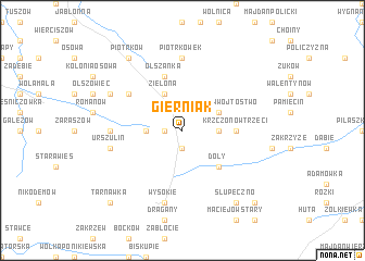 map of Gierniak