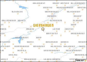 map of Giershagen