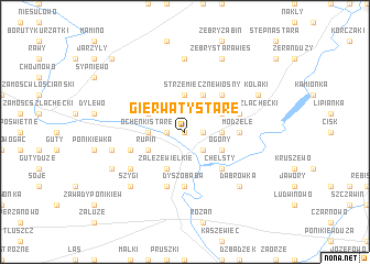 map of Gierwaty Stare