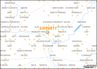 map of Gierwaty